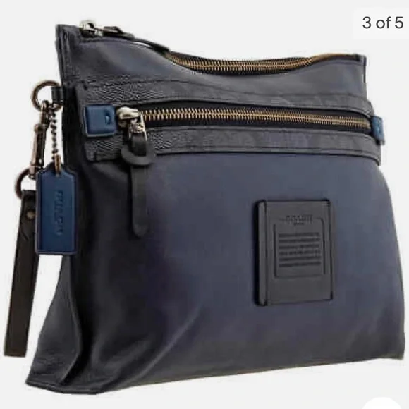 Coach Signature Canvas Blocking Academy Pouch